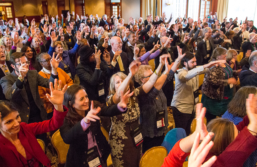 Big Sam got folks on their feet (and dancing in the aisles!) at the Opening Session.