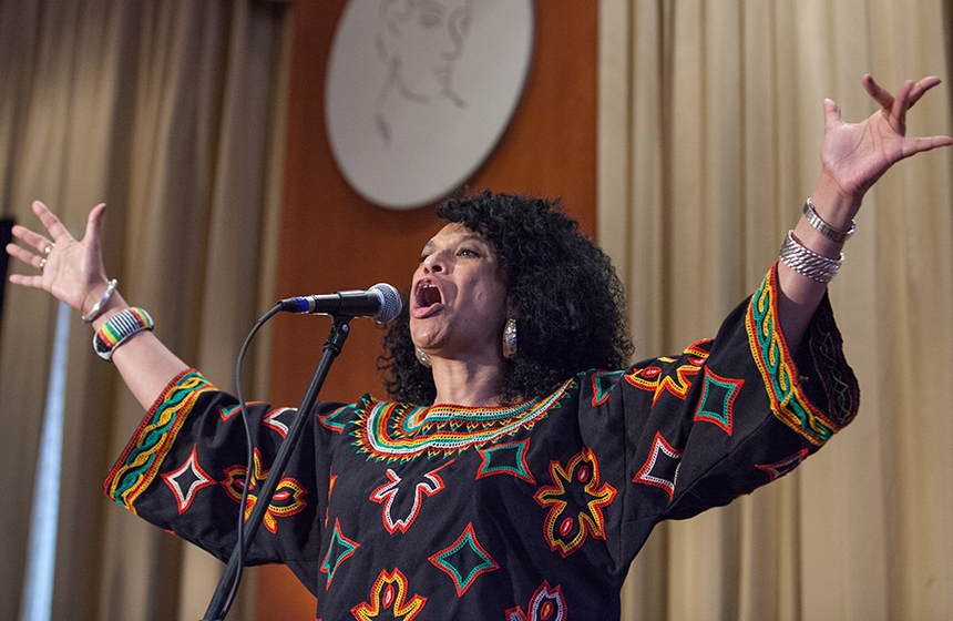 Assembly 2014 attendees enjoyed the vibrant rhythms and stirring vocals of Troi Bechet and Africa Brass at the closing plenary.