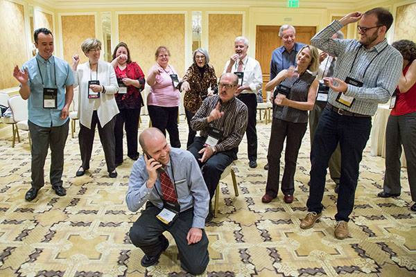 The Innovation Insights from Improv Theater session emphasized listening and teamwork. 