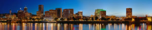 Panorama of Portland night