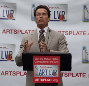 The Governor and First Lady joined the California Arts Council, the Creative Coalition, prominent individuals from the entertainment industry and arts advocates to launch the Million Plates Campaign for the Arts.