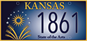 Kansas license plate
