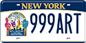 New York license plate