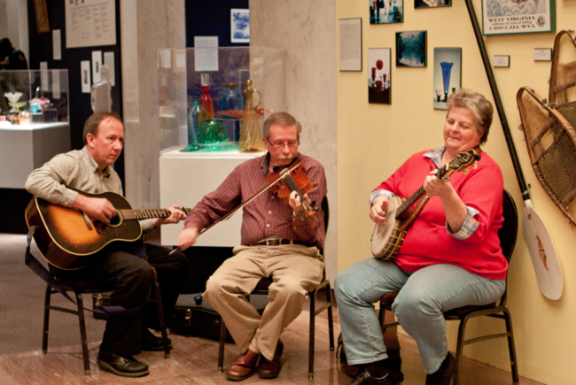 Bobby Taylor (center) and his band at the West Virginia Culture CenterfYi Photography by Jamie Dunbar