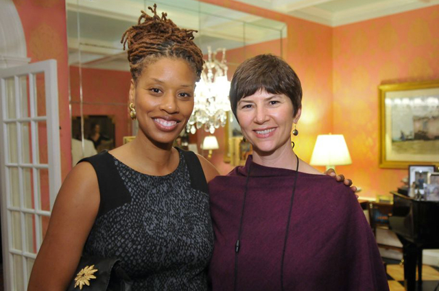 DC Commission on the Arts and Humanities Deputy Director Lisa Richards Toney (left) with NASAA Chief Advancement Officer Laura S. Smith - Photo by Eddie Arrossi