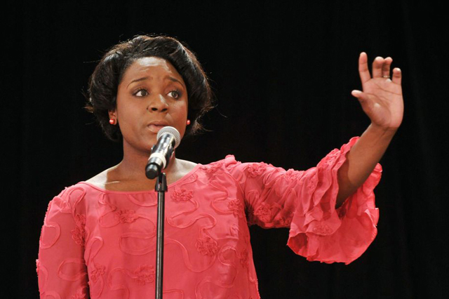 2012 Poetry Out Loud National Champion Kristen Dupard performed 