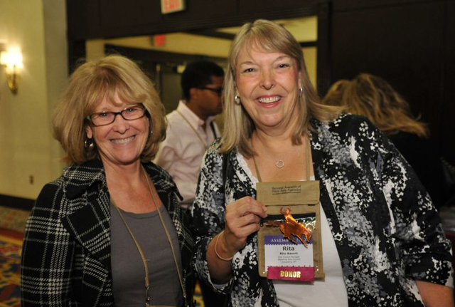 Wyoming Arts Council Chair Karen Stewart (left) and Executive Director Rita Basom will welcome participants to NASAA's 2013 Leadership Institute in Jackson. - Photo by Eddie Arrossi
