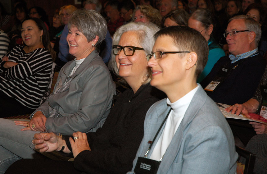 Left to right: Pam Breaux, Wyoming Poet Laureate Echo Klaproth, Terry Tempest Williams, and NASAA Chief Program and Planning Officer Kelly Barsdate